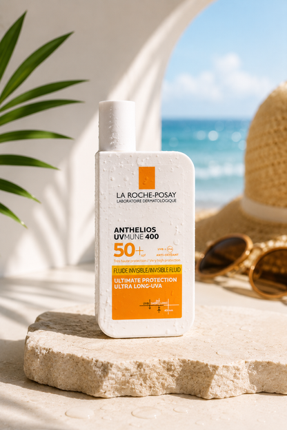 Anthelios Light Fluid Facial Sunscreen SPF 60, Lightweight Sunscreen for Face, Fluid Texture, Broad Spectrum SPF